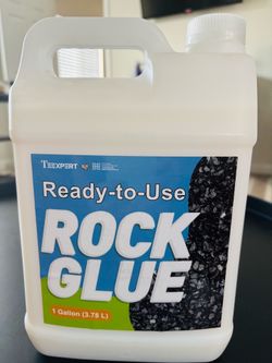 Teexpert Ready-to-Use Rock Glue for Landscaping with Electric Sprayer, 1 Gallon Gravel Glue for Landscaping for Pea Gravel, River Rock & Stone for Out