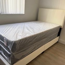 Twin mattress and box spring set (2pc - new) KING-QUEEN-FULL-TWIN SIZE SETS MATTRESS AND BOX SPRING 2-pcs