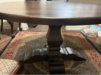 54 inch solid maple pedestal table