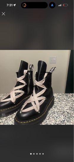 Rick Owens X Doc Martens boots