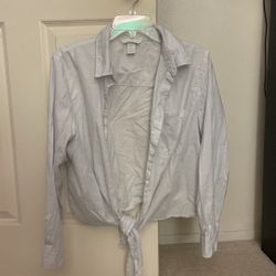 White Button Blouse 
