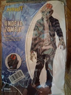 Zombie Halloween costume big boy size XL 14/16