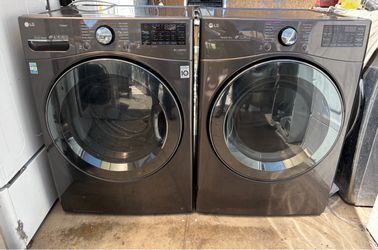 LG. WASHER AND GAS DRYER