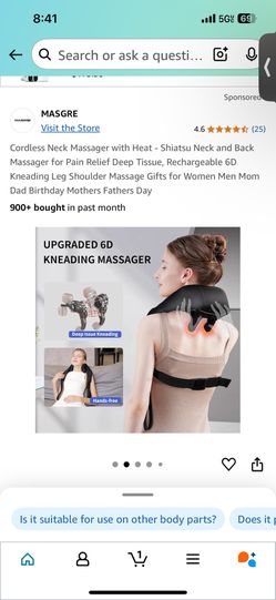 Cordless Neck Massager with Heat -