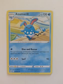 Azumarill pokemon card Fusion Strike 059