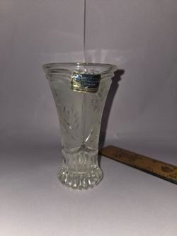 Crystal Bud Vase Clear 6-inch