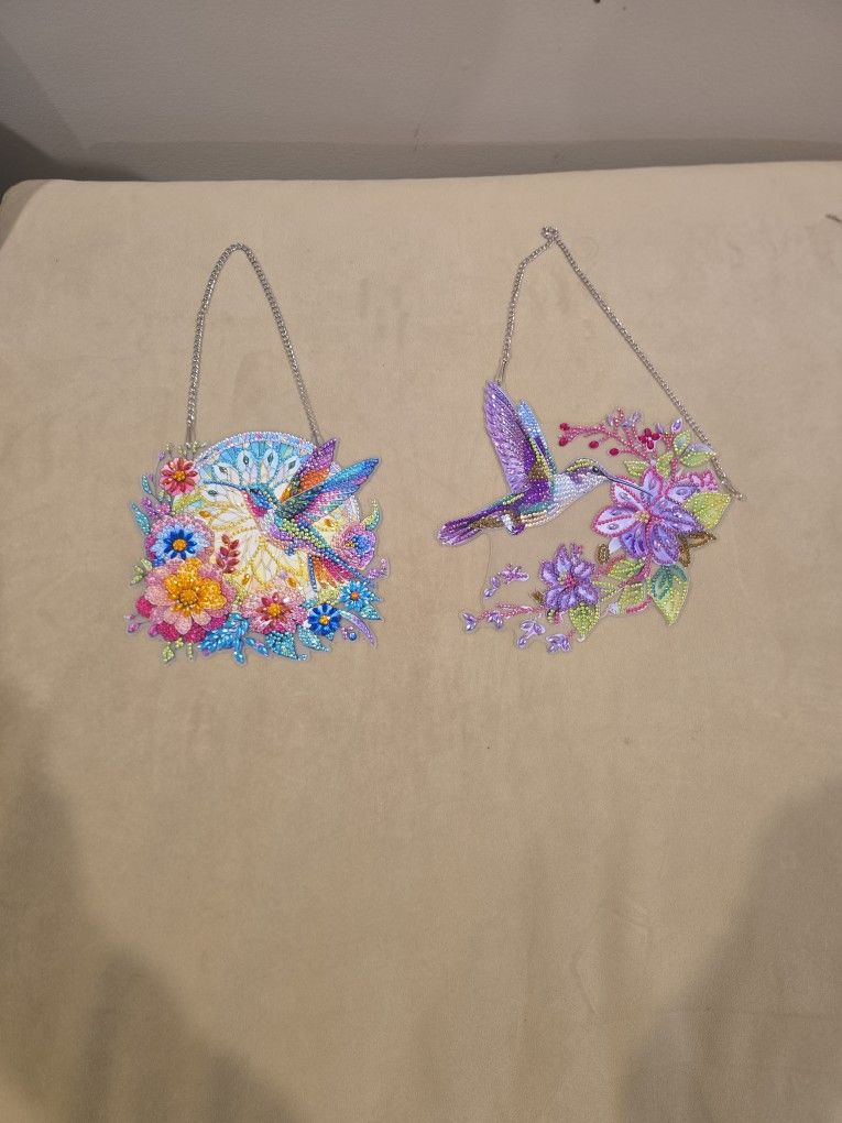 Hanging Hummingbird Diamond Art