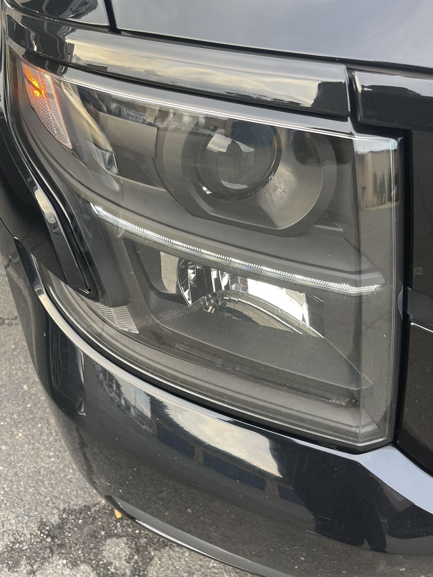 Chevy Tahoe Smoke Headlights. 2015-2019