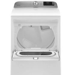 Maytag MED7230HW 27 inch Smart Electric Dryer with 7.4 cu. ft. Capacity, Steam, White 
