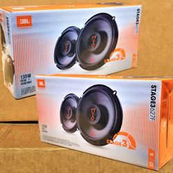 JBL Stage3 Car Speakers 2 Sets 6 1/2" 2-Way Coaxial Speaker System 270 Watts Package 627F 🚨 Payment Options Available 🚨 No Credit Needed 🚨 