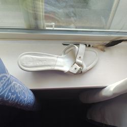 CHRISTIAN DIOR / Sandals /White Open Toe.
.
. . .