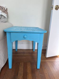 Blue Side Table
