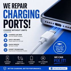 We repair charging ports!✅
