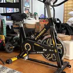 PYHIGH S2 Stationary Exercise Bike — Sturdy, Smooth Ride (Needs LCD Cord and Pedal Straps)