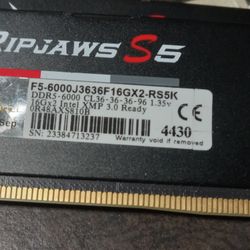 TWO NEW G.SKILL Ripjaws 5 DDR5 32GB (2x16GB) 6000MHz RAM - $100 