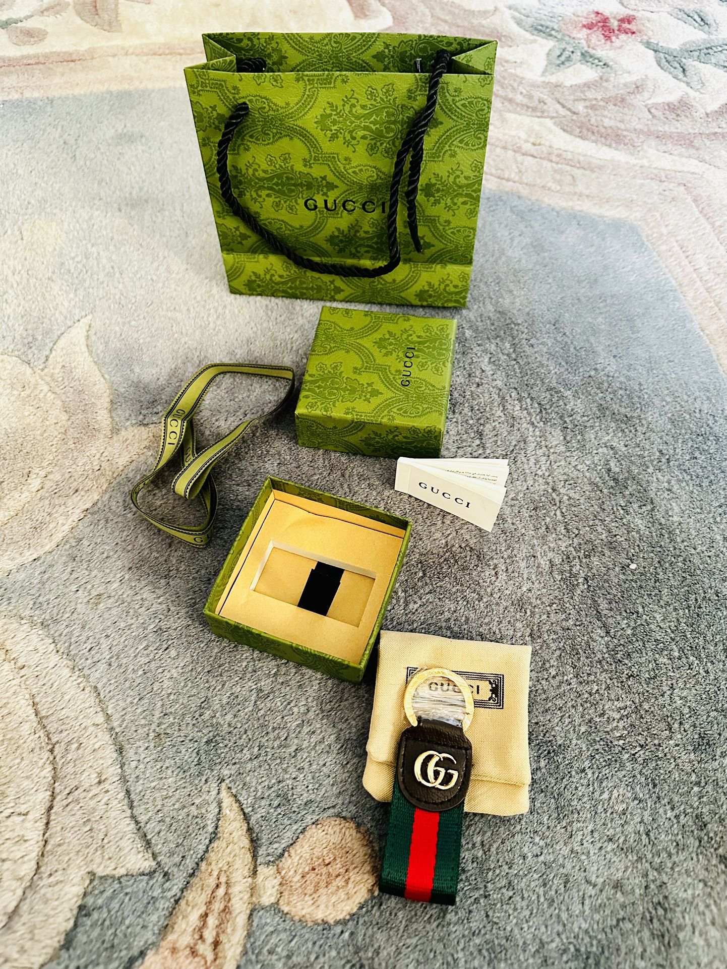Gucci GG Logo Keychain