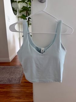 lululemon light blue mint breeze align tank size 8, gently worn