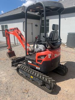 Kubota U17 mini excavator