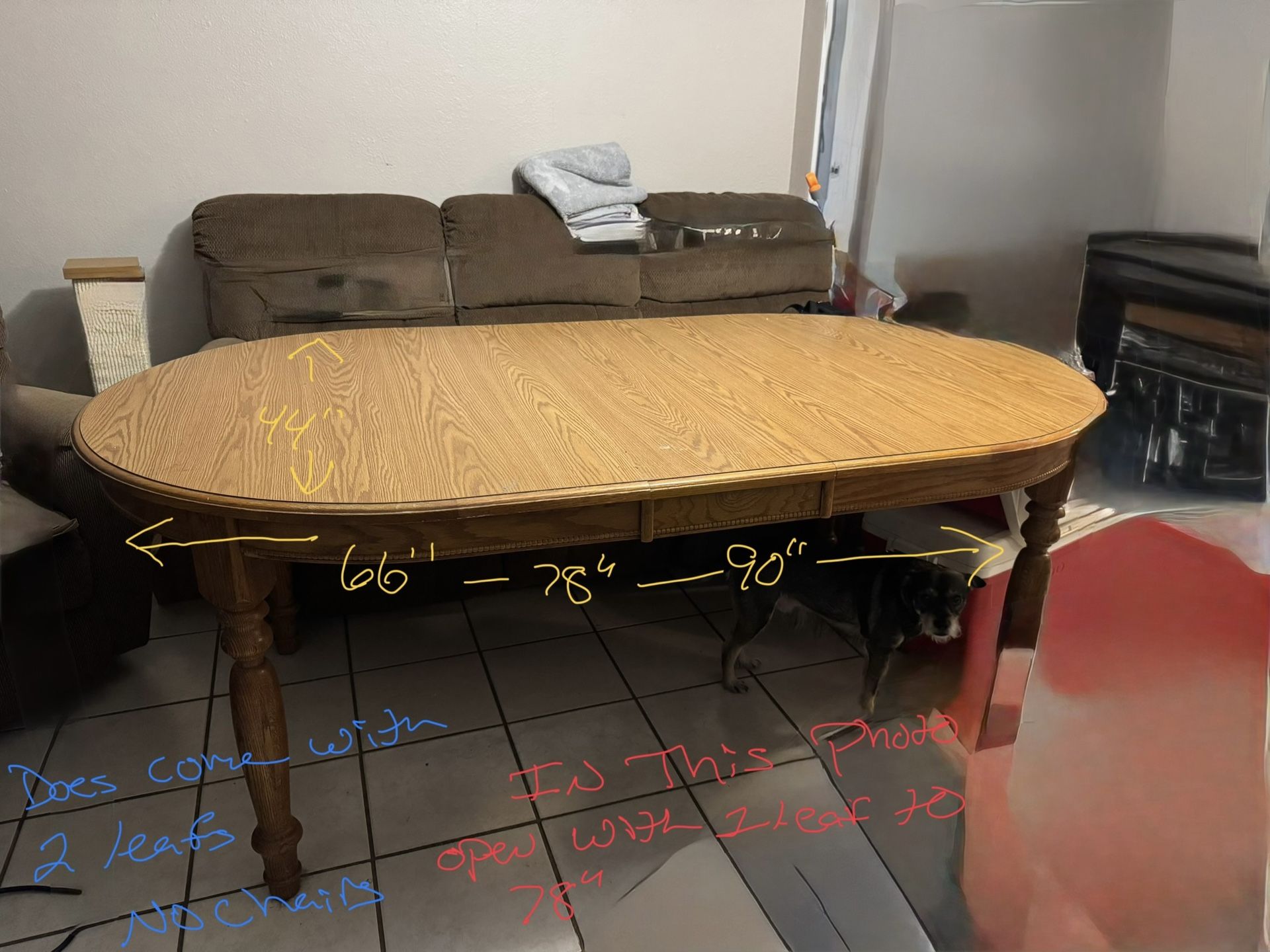 Expanding Dining Table