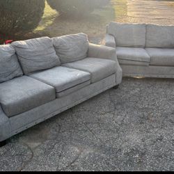 Grey Sofa And Loveseat 