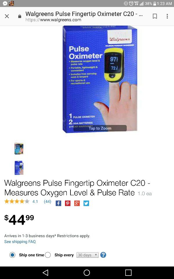 pulse oximeter walgreens