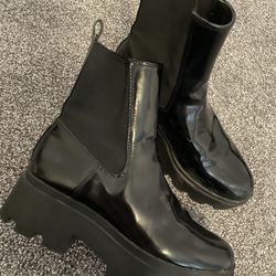  Black Boots Size 8.5