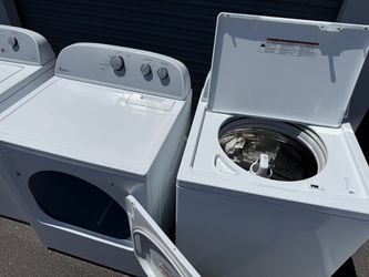 Whirlpool washer and electric dryer HE woth removable agitator 8&7.0 cuft