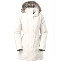 The North Face Arctic Coat White Parka Jacket HyVent Women XL
