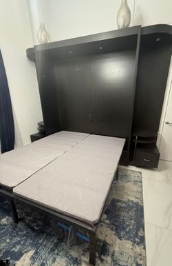 Murphy Wall Bed with Side Cabinet Unit