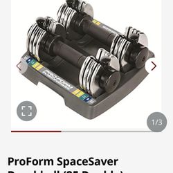 ProForm Space saver dumbbell 25lbs