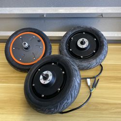 3 electric scooter wheels with motor 400w and 350w