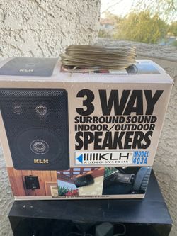 3 Way Surround Sound Indoor / Outdoor Speakers Brand New