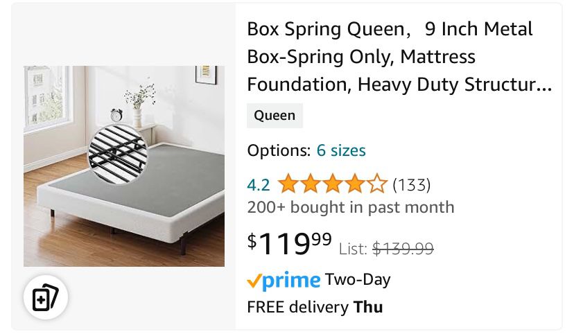 Queen Box Spring 