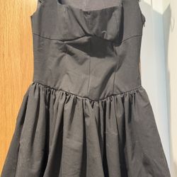 🖤 Zara Black Cotton Summer Dress | Comfortable & Chic