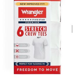 New Small Wrangler 6 Pack Tees
