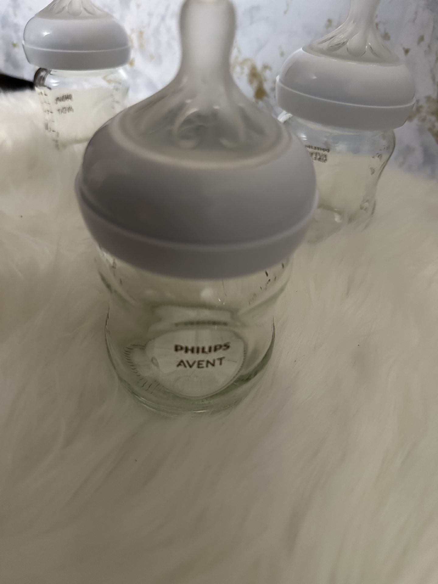 BABY BOTTLE GLASS WITH SOFT NIPPLE PHILIP AVENT