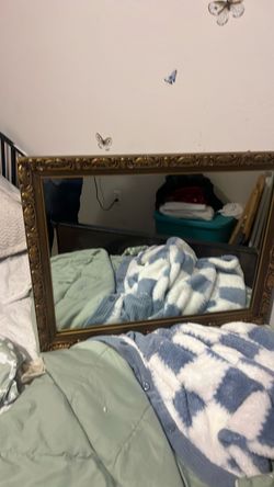 Gold Ornate Framed Wall Mirror