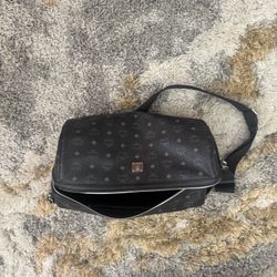 mcm miniature crossbody duffel bag