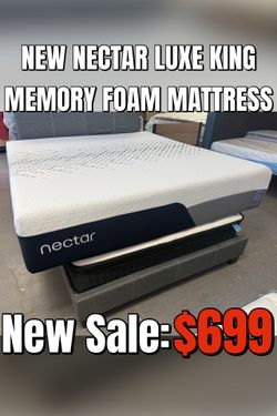 NEW NECTAR LUXE KING MEMORY FOAM MATTRESS