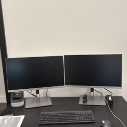 Two HP monitor E243. 24 inches. 60 each 100 for 2