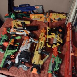 Various Nerf Guns