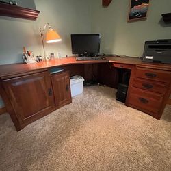 Walnut Corner Desk