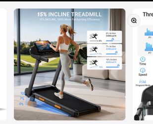 UMAY 15% Incline Treadmill