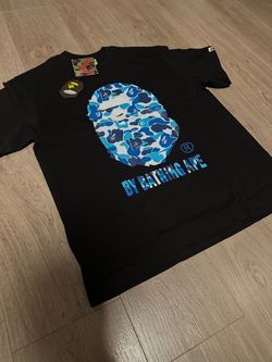 bape shirt • size large • black & blue
