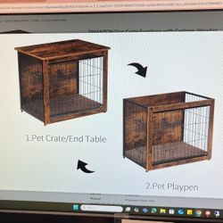 Dog Crate End Table 