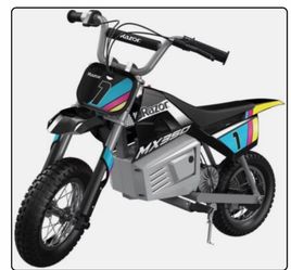 Kid's Razor Dirt Rocket MX350 Electric-Powered Dirt Bike, Ages 13+, Black+Decals