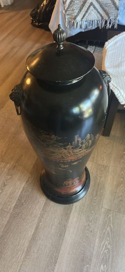 Home decor handmade painting 36” tall black color