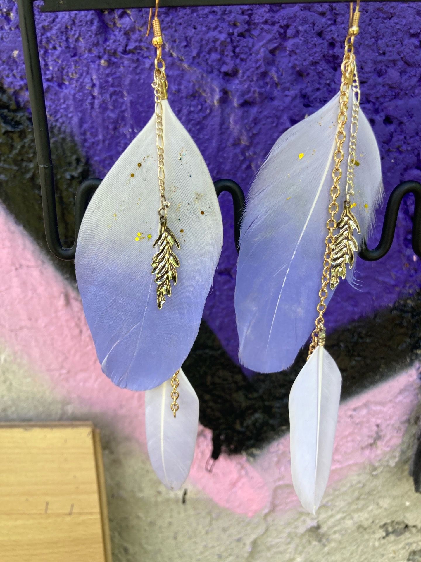 Cocktail Feather earrings