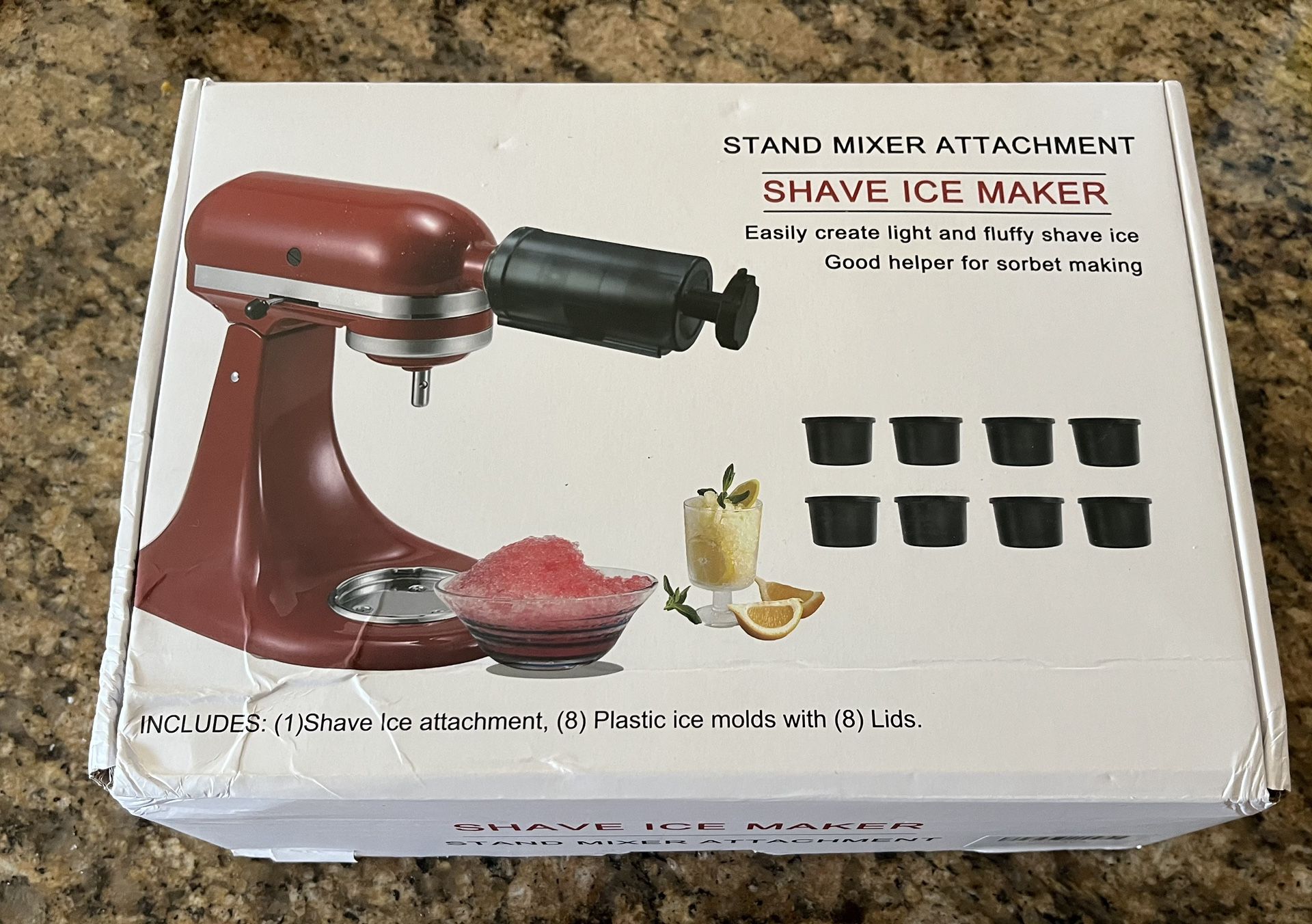 Shaved Icemaker For Stand Mixer Attachment