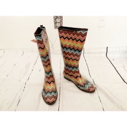 New Missoni Zig Zag Rain Boots